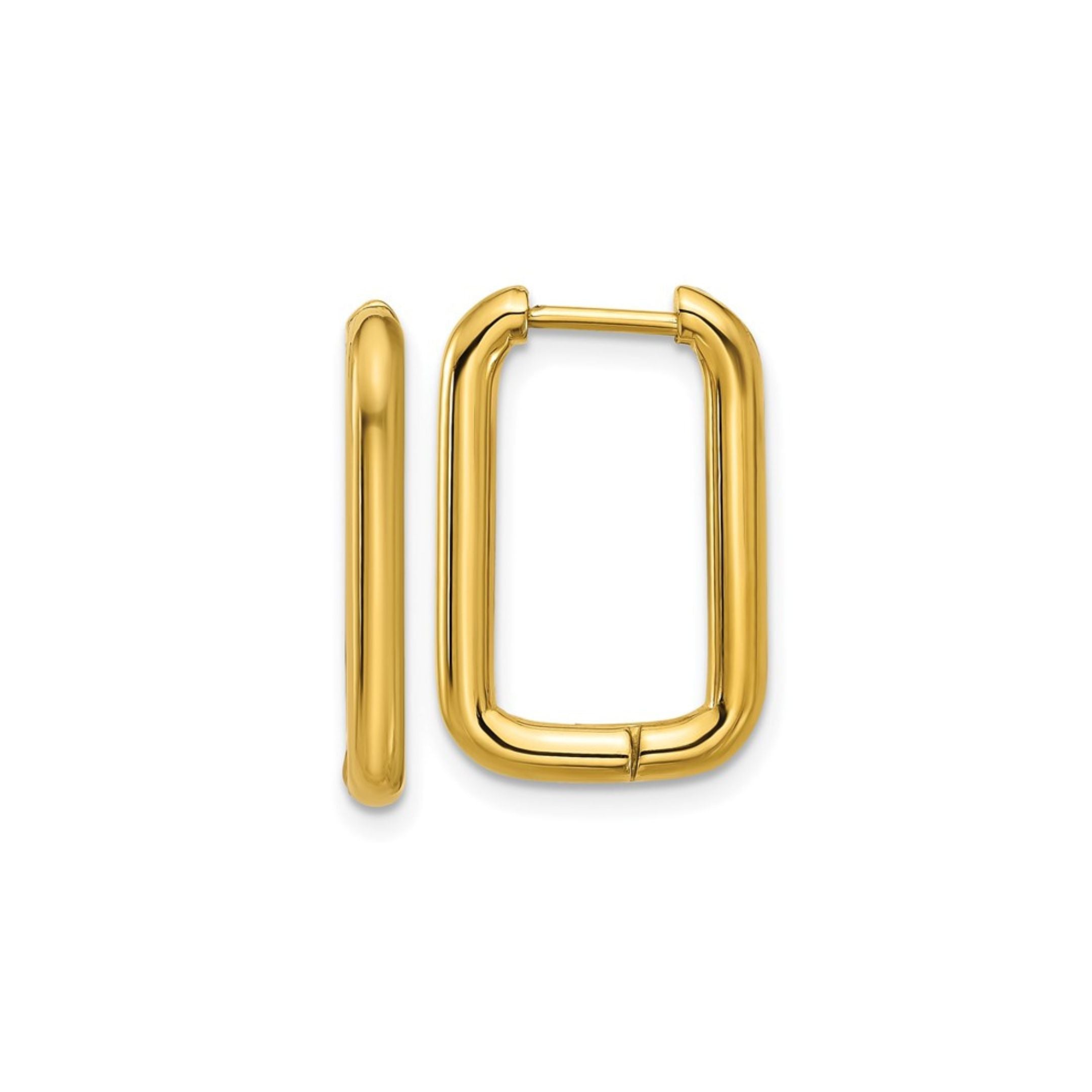 image of square hinged hoops against a white backdrop