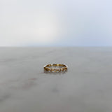 product image of a gold ring with cz stones