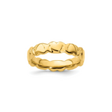 Golden Hearts Ring