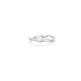 Silver Thin Curved Ring