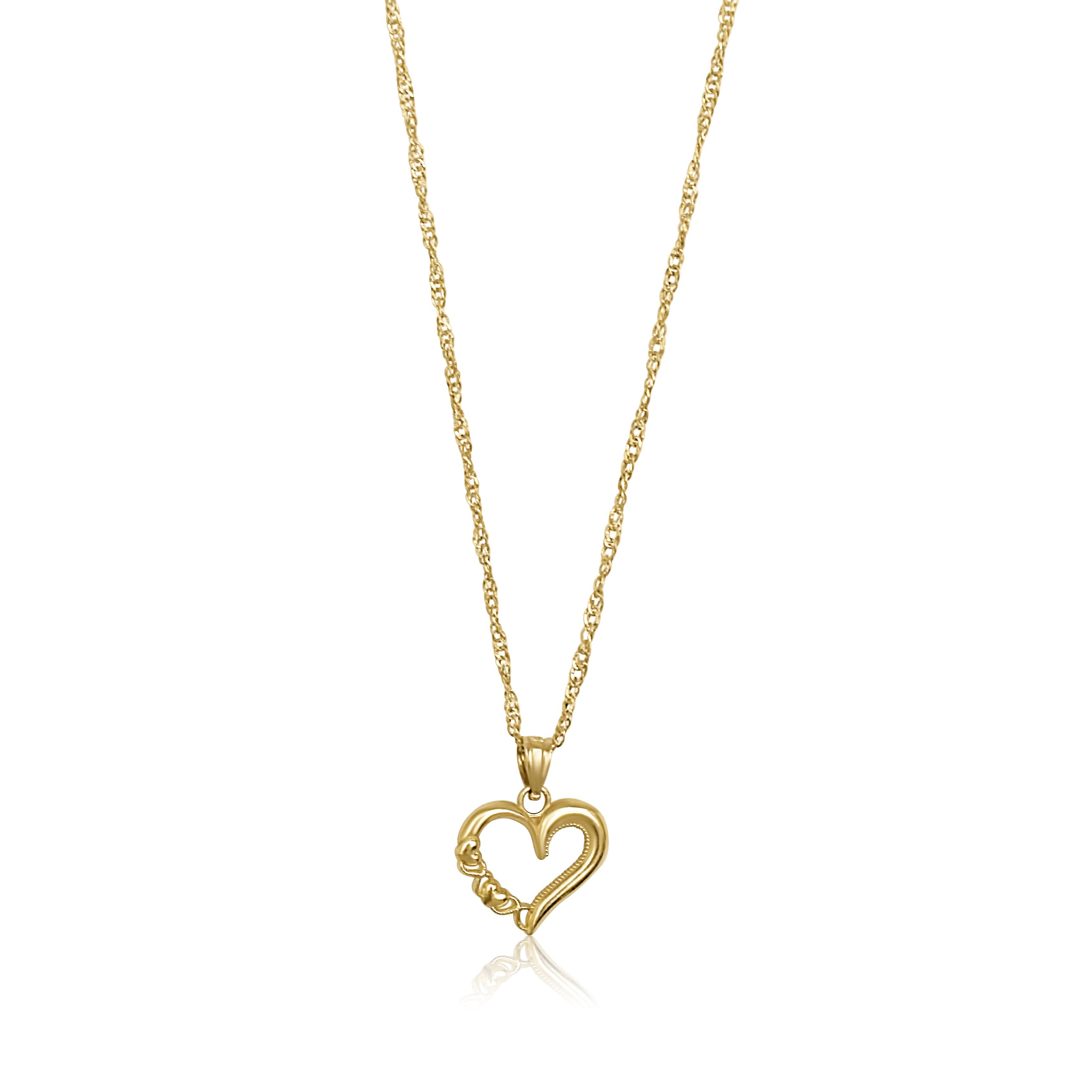product image of a 14k gold heath infinity pendant