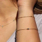 14K Gold Beaded Bracelet