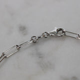 Sterling Silver Paper Clip Bracelet