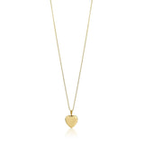 14K Gold Heart Locket Necklace