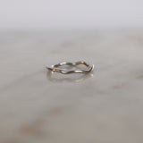 Silver Thin Curved Ring
