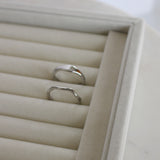 Silver Thin Curved Ring
