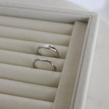 Silver Polished Curved Ring