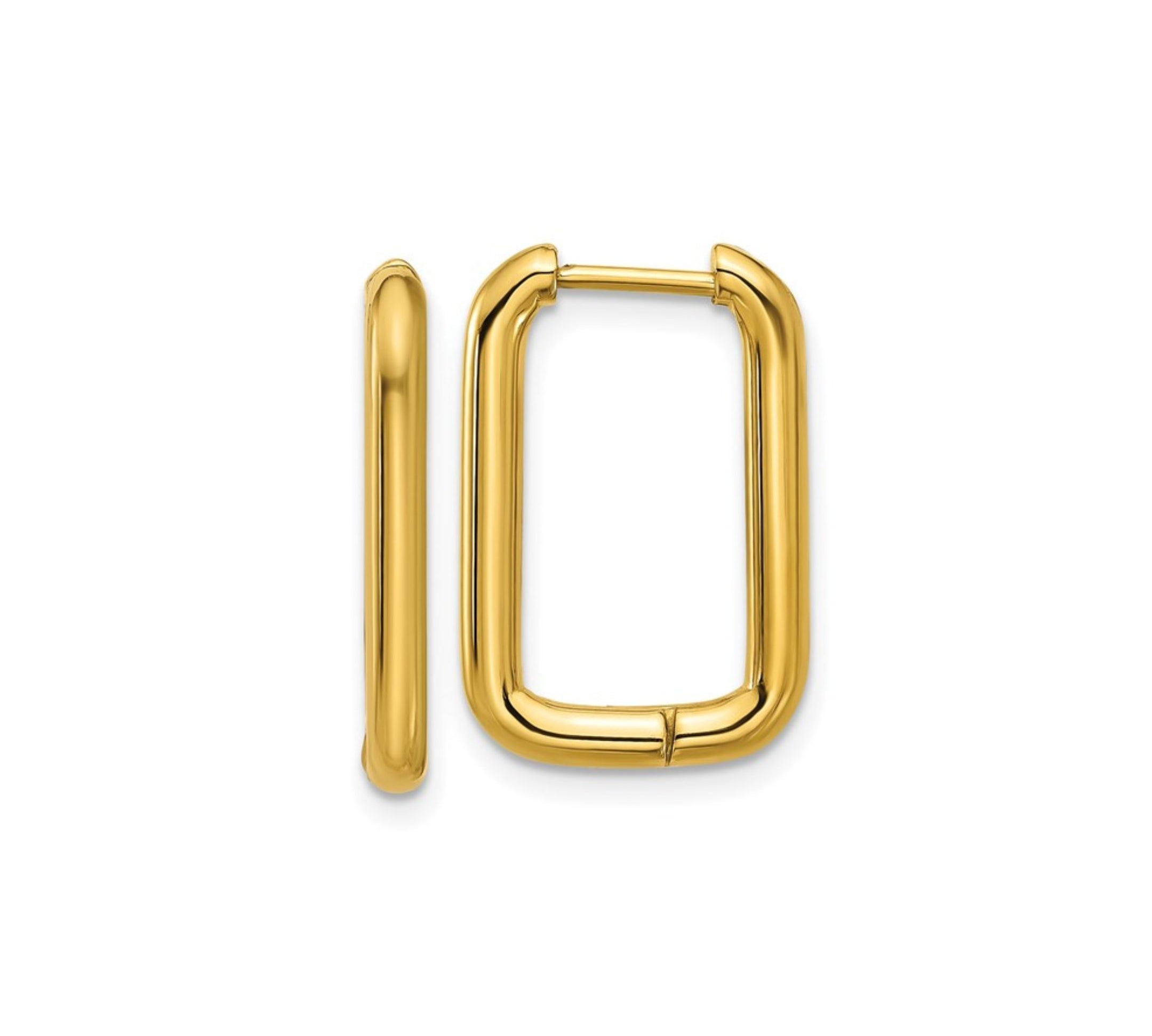 image of square hinged hoops against a white backdrop