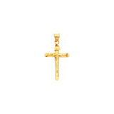 14K Gold Crucifix Pendant