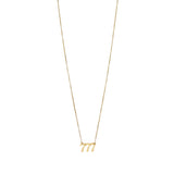 14K Gold Angel Number Necklace