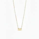 14K Gold Angel Number Necklace
