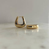 Bold Square Hinged Hoops