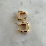 Bold Square Hinged Hoops